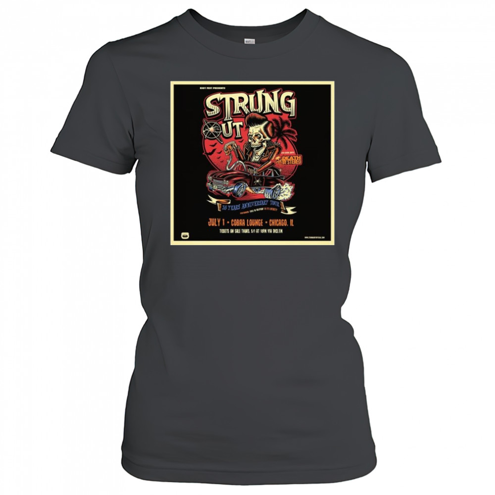 Strung Out Cobra Lounge Chicago, IL July 1 2025 Tour Shirt Women's T-shirt