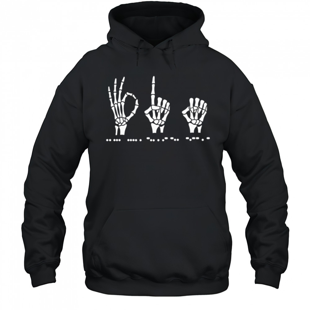 Subtle antI Trump sign language fdt shirt Hoodie