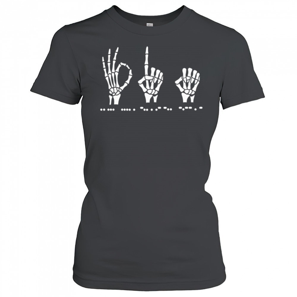 Subtle antI Trump sign language fdt shirt Women's T-shirt