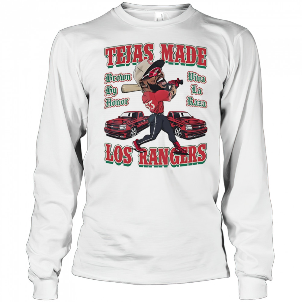Tejas made Los Rangers shirt Long Sleeved
