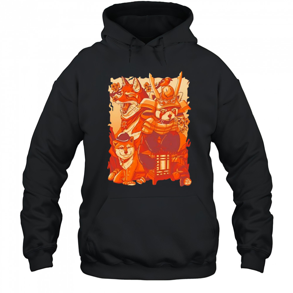 Tenhun Orange Fuzz shirt Hoodie