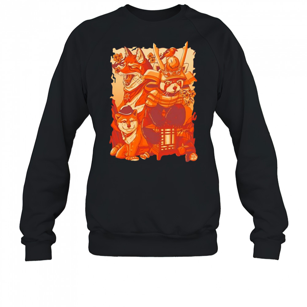 Tenhun Orange Fuzz shirt Sweatshirt