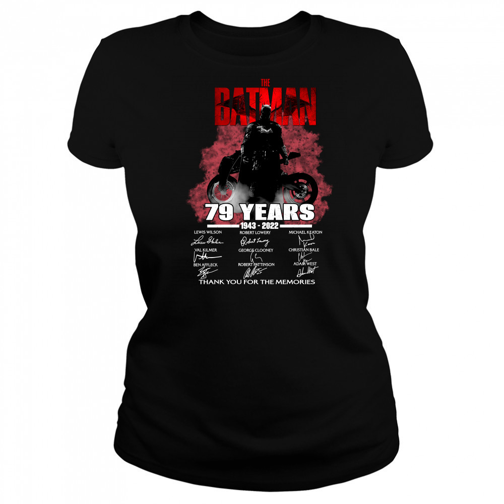 The batman 79 years 1943 2022 thank you for the memories Women's T-shirt
