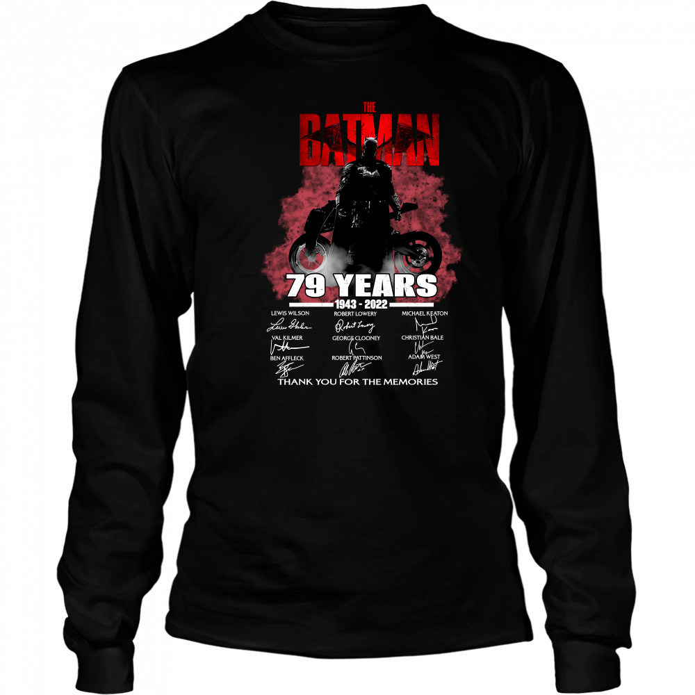 The batman 79 years 1943 2022 thank you for the memories Long Sleeved