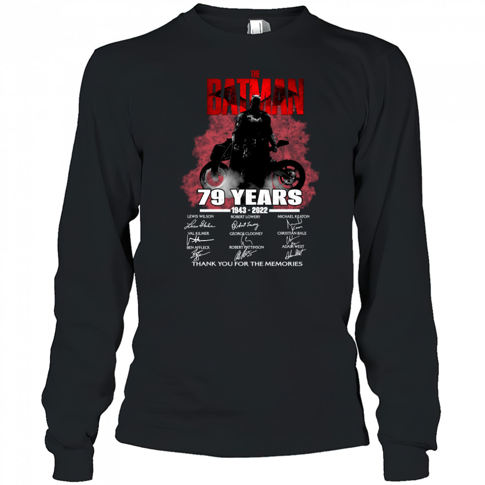 The batman 79 years 1943 2022 thank you for the memories Long Sleeved
