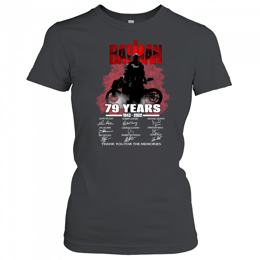 The batman 79 years 1943 2022 thank you for the memories Women's T-shirt