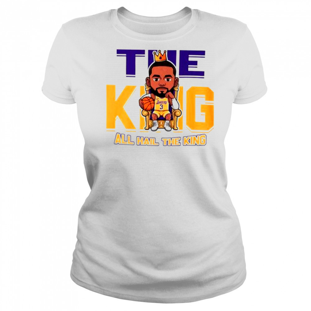The king all hail the king LeBron James Los Angeles Lakers chibi shirt Women's T-shirt