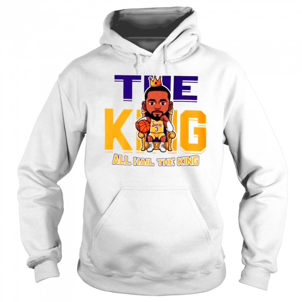 The king all hail the king LeBron James Los Angeles Lakers chibi shirt Sweatshirt