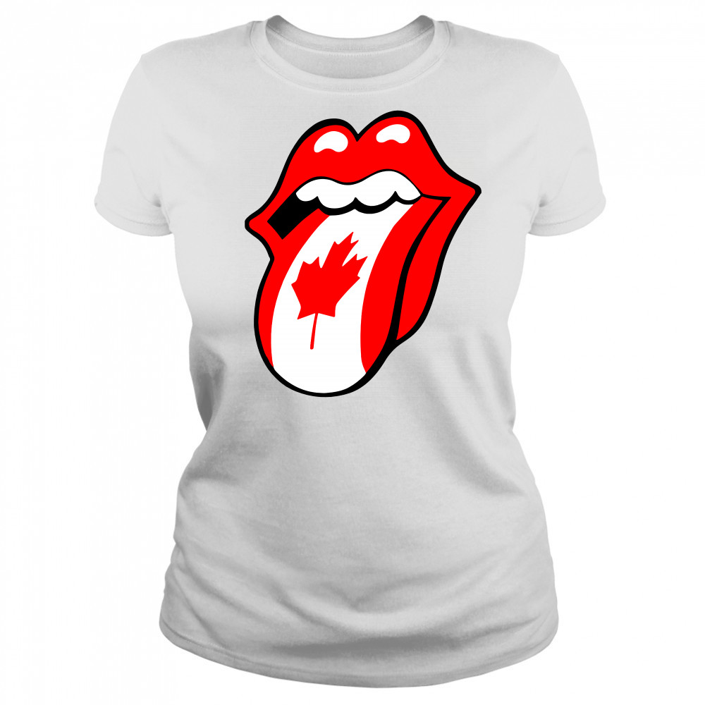 The Rolling Stones Canadian Flag Women's T-shirt