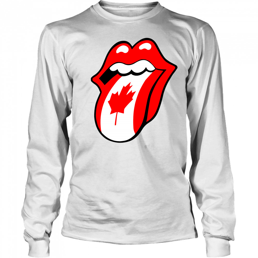 The Rolling Stones Canadian Flag Long Sleeved