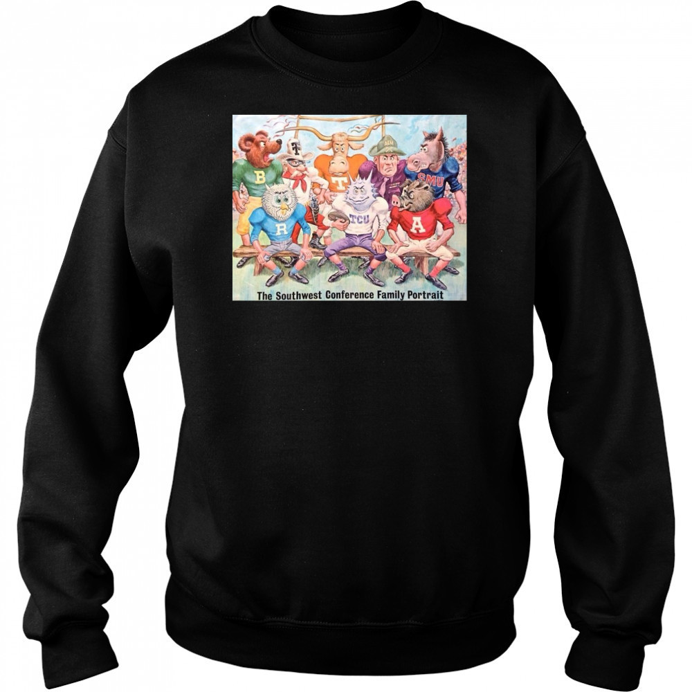 The Southwest Conference Family Portrait Arkansas Baylor Rice SMU TCU Texas Texas A&M Texas Tech Poster t-shirt Hoodie