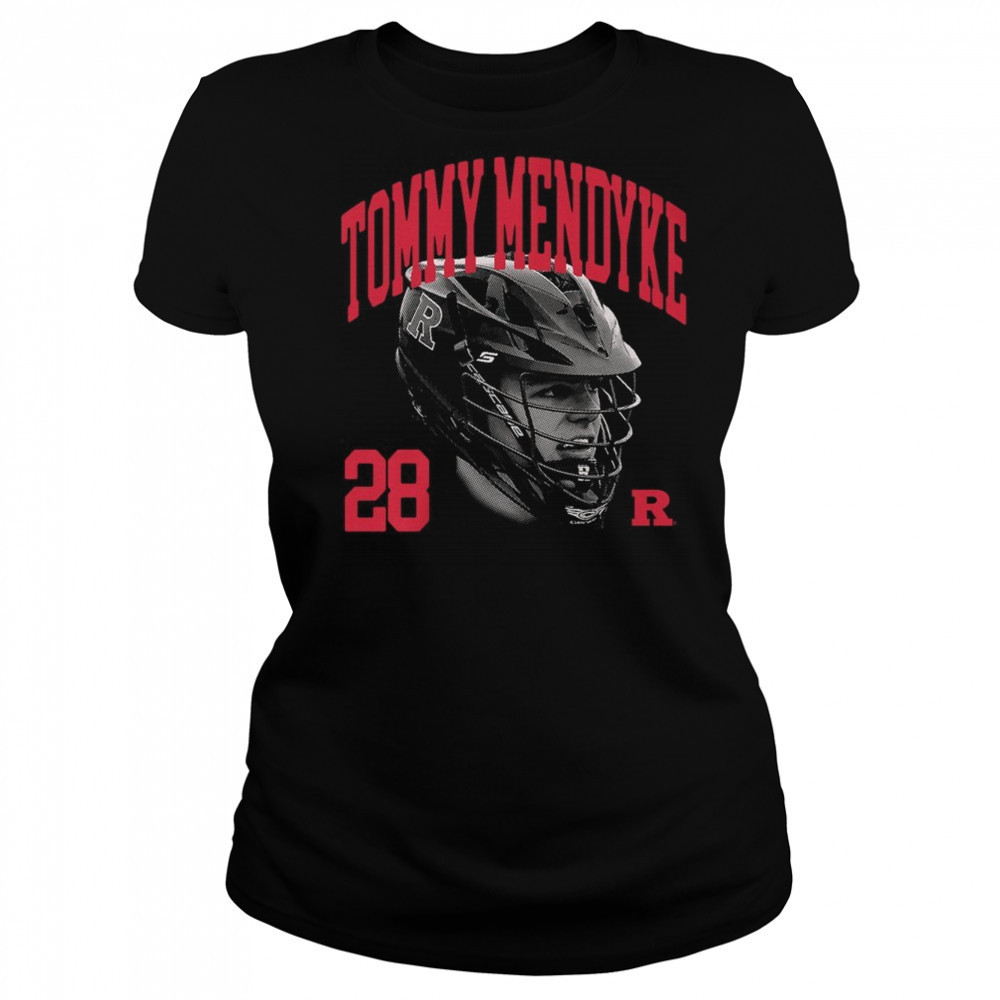 Tommy Mendyke 28 Rutgers Scarlet Knights Lacrosse NCAA Division I Portrait t-shirt Women's T-shirt