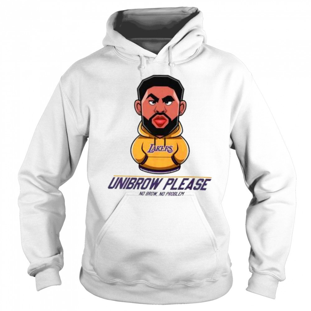 Unibrow please no brow no problem Anthony Davis Los Angeles Lakers shirt Sweatshirt