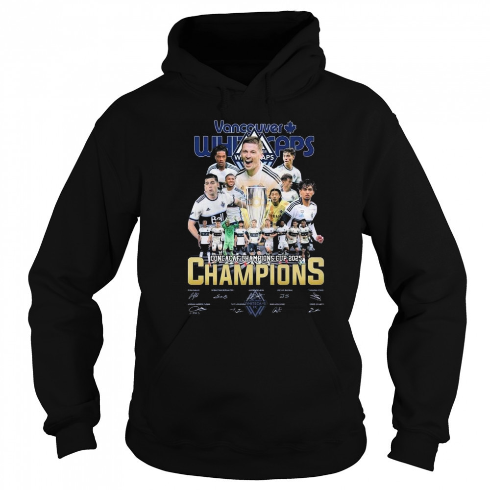 Vancouver Whitecaps Concacaf Champions Cup 2025 Signatures Shirt Sweatshirt