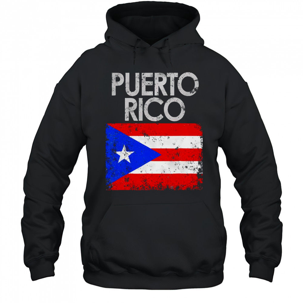 Vintage Puerto Rico Puerto Rican Flag Pride T-Shirt Hoodie