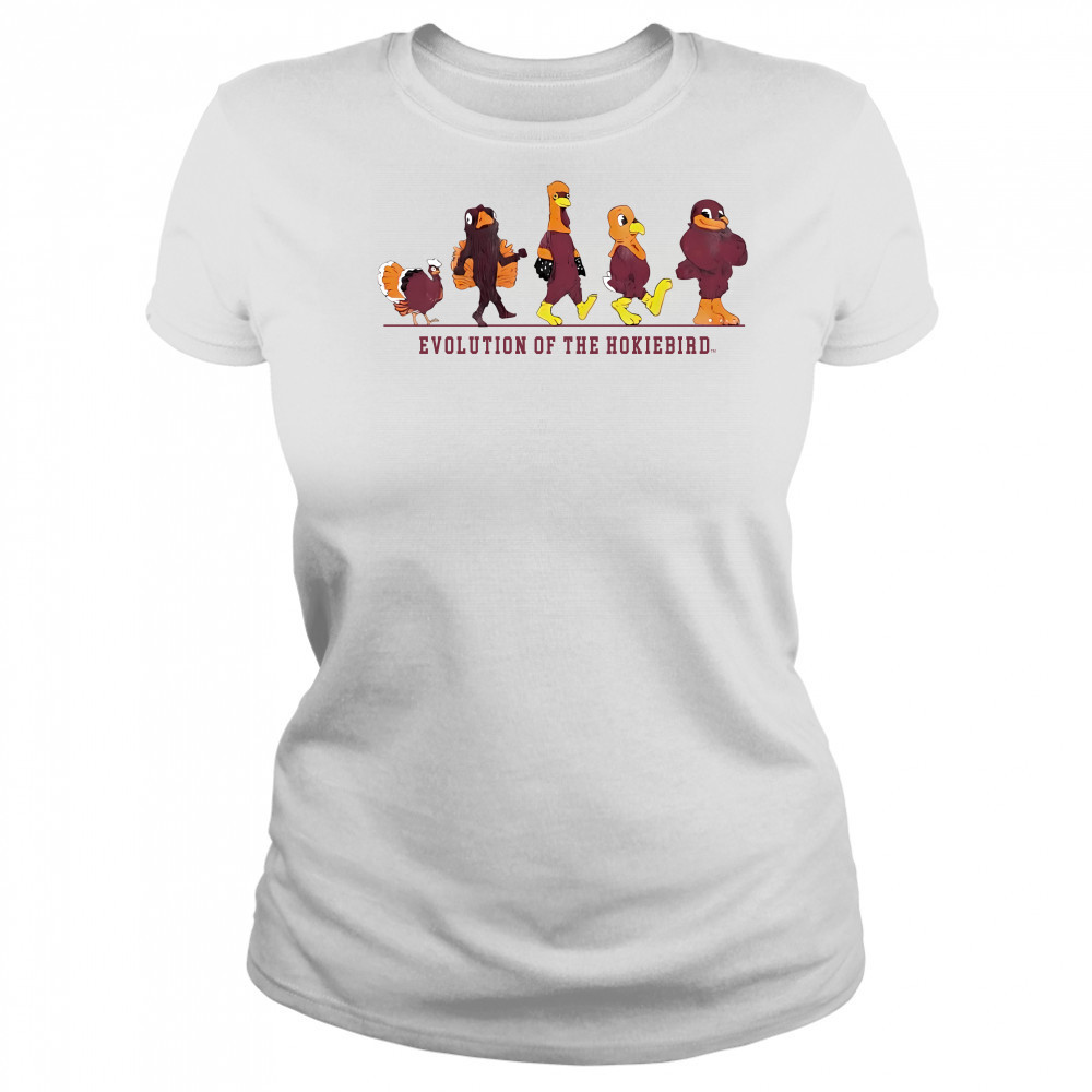Virginia Tech All Hail To Thee Evolution Of The Hokie Bird Women's T-shirt