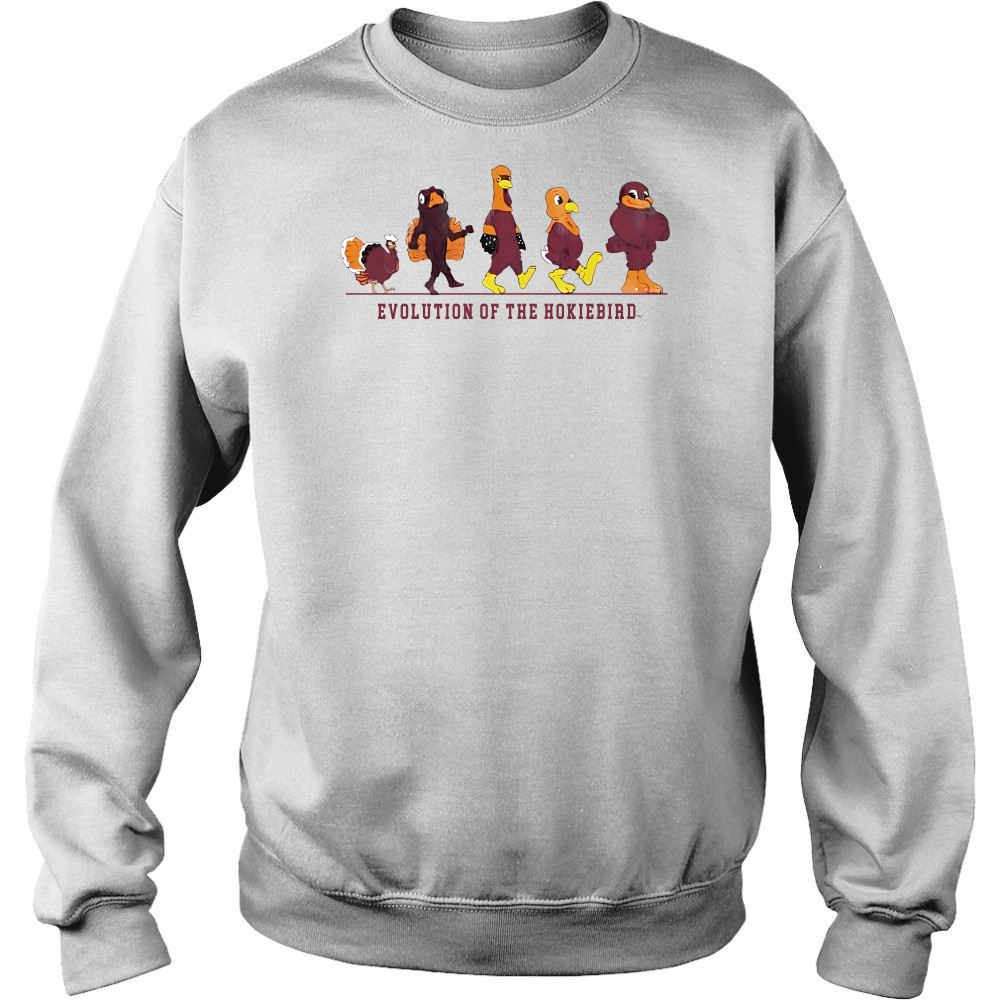Virginia Tech All Hail To Thee Evolution Of The Hokie Bird Hoodie