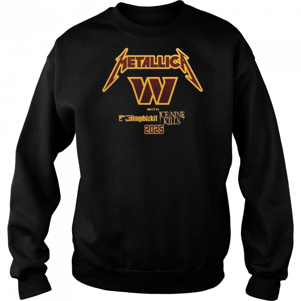 Washington Commanders x Metallica M-72 World Tour Shirt Hoodie