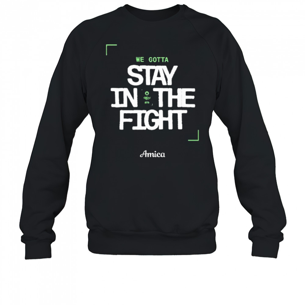 We Gotta Stay In The Fight Amica Boston Celtics t-shirt Sweatshirt