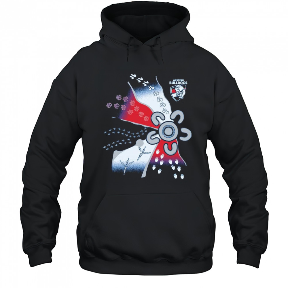 Western Bulldogs 2025 First Nations Adult Shirt Hoodie
