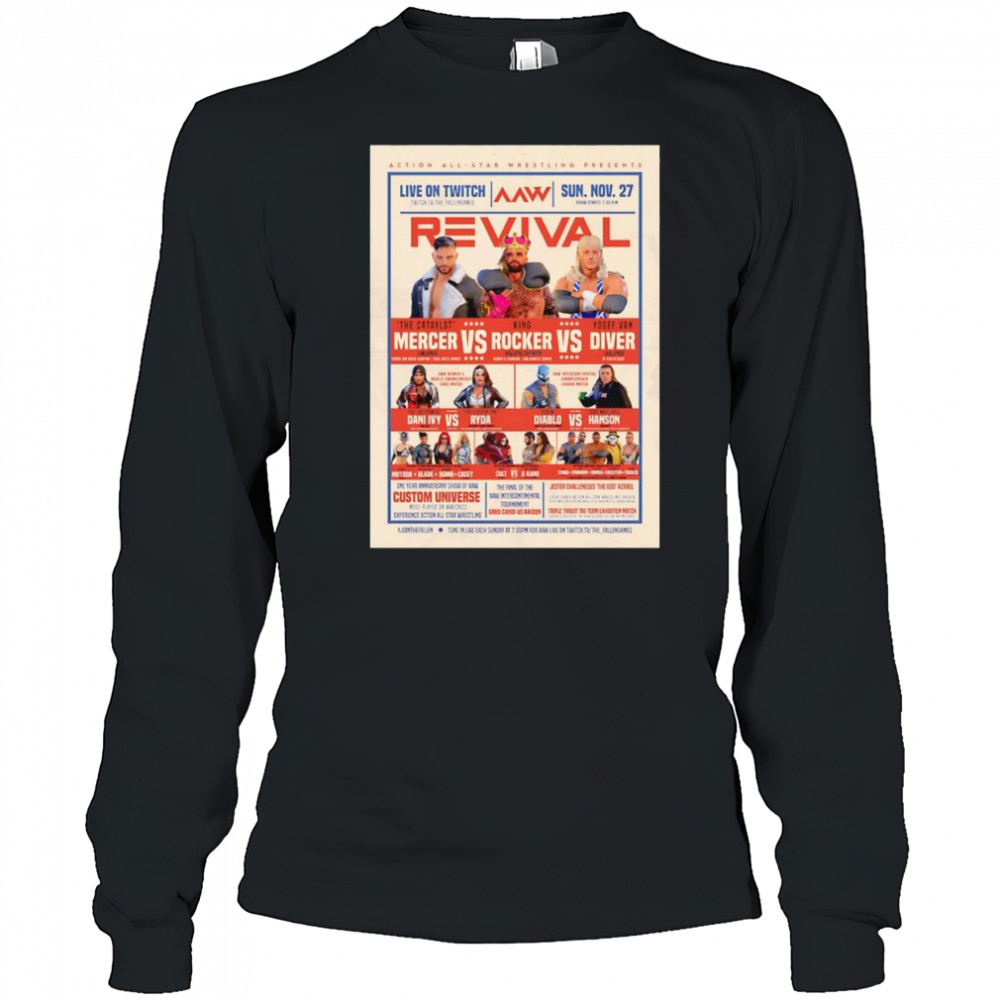 AAW Revival poster shirt Long Sleeved