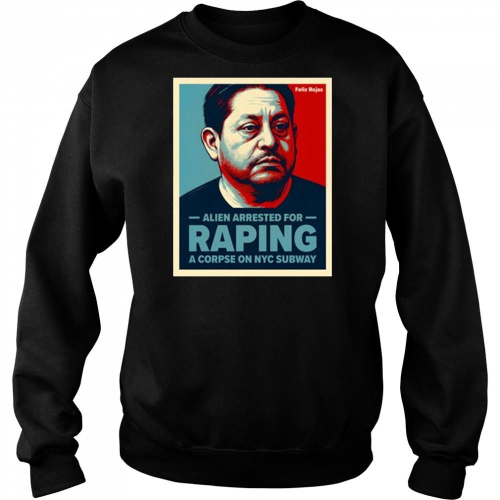 Alien Arrested For Raping A Corpse On Nyc Subway Retro Portrait t-shirt Hoodie