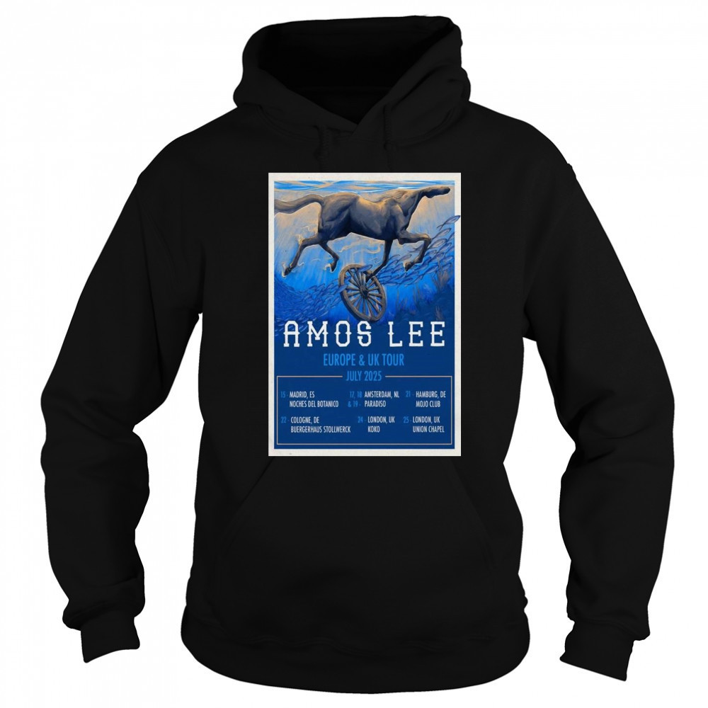 Amos Lee Europe And UK July 2025 Tour Shirt Sweatshirt