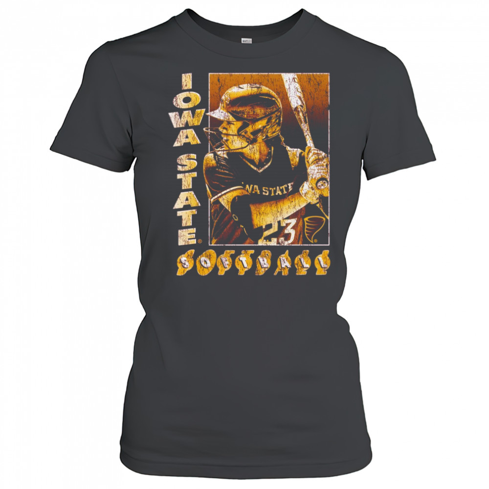 Angelina Allen Iowa State Cyclones Softball NCAA Division I Block Letter Vintage t-shirt Women's T-shirt