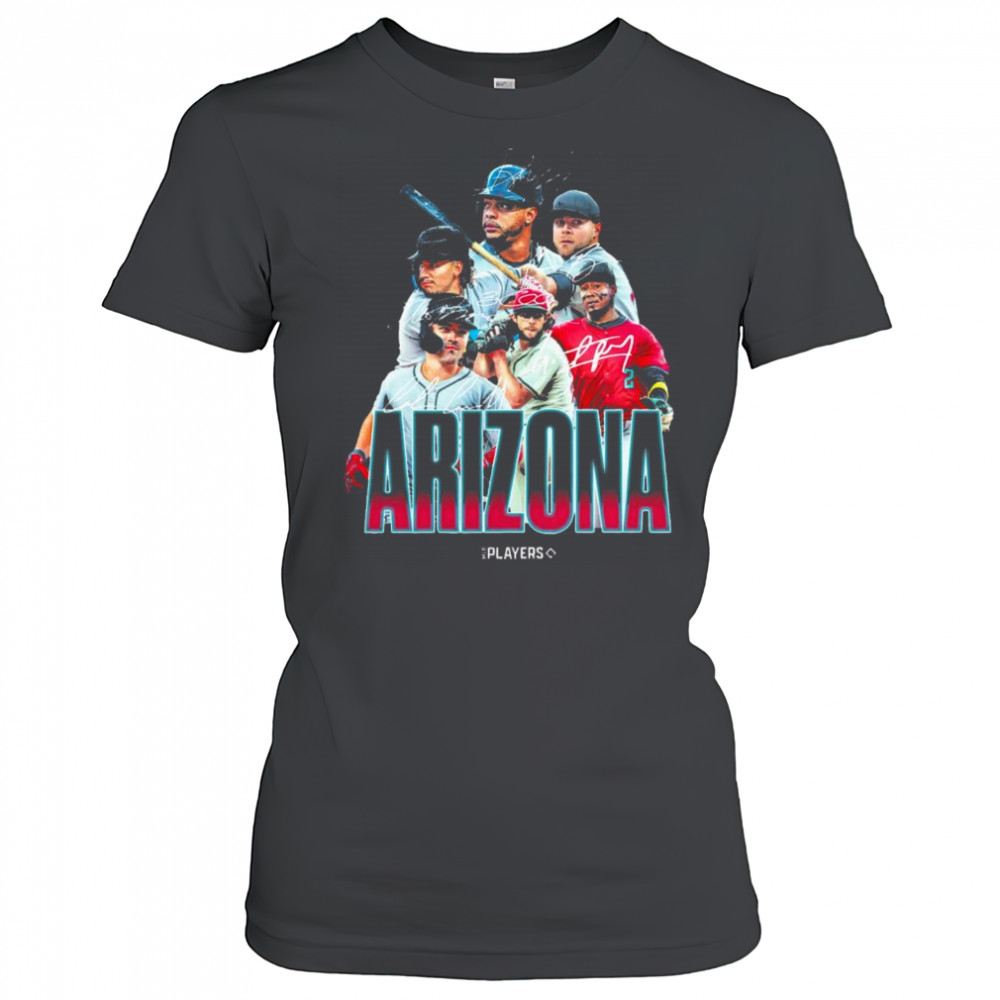 Arizona Diamondbacks MLB Baseball Players Signatures Series 2025 t-shirt Women's T-shirt
