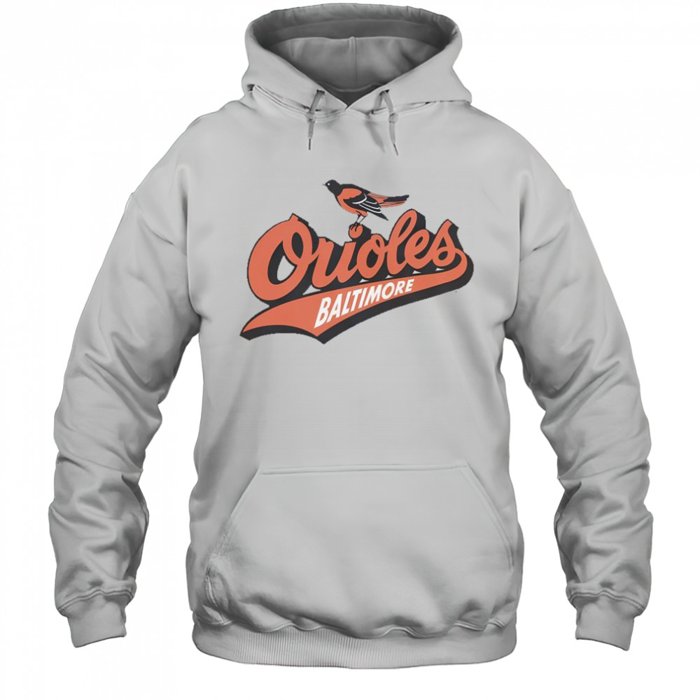 Baltimore Orioles Homage Gray Hyper Local T-Shirt Hoodie