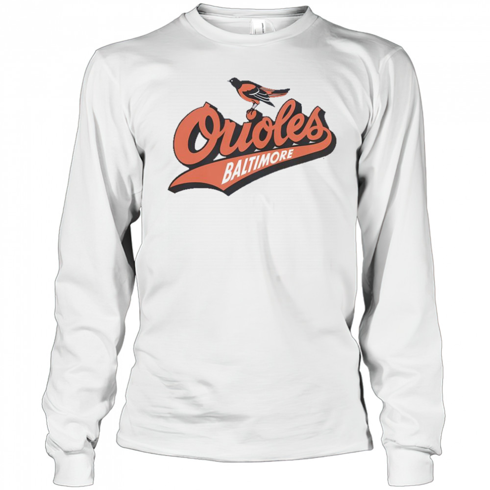 Baltimore Orioles Homage Gray Hyper Local T-Shirt Long Sleeved