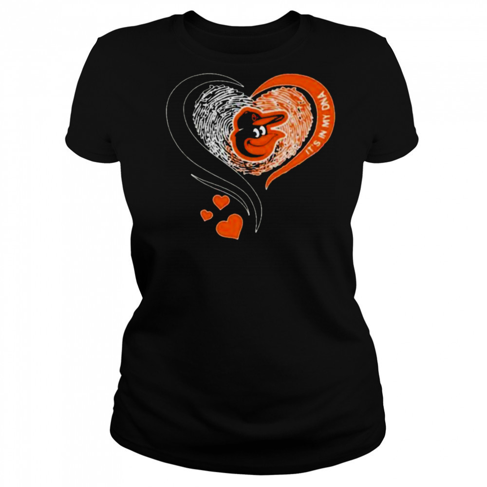Baltimore Orioles It’s In My DNA Heart T Shirt Women's T-shirt