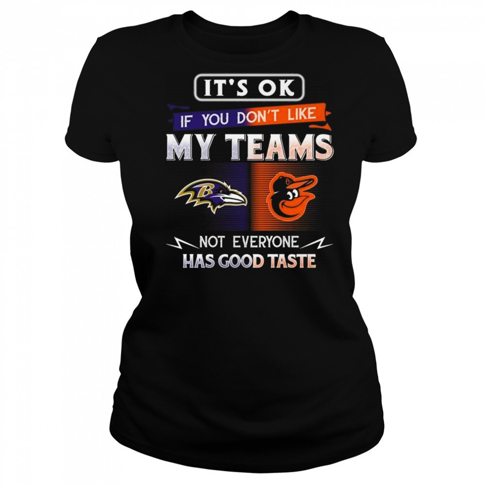 Baltimore Orioles x Baltimore Ravens It’s Ok If You Don’t Like My Team Not Everyone Has Good Taste 2025 Shirt Women's T-shirt