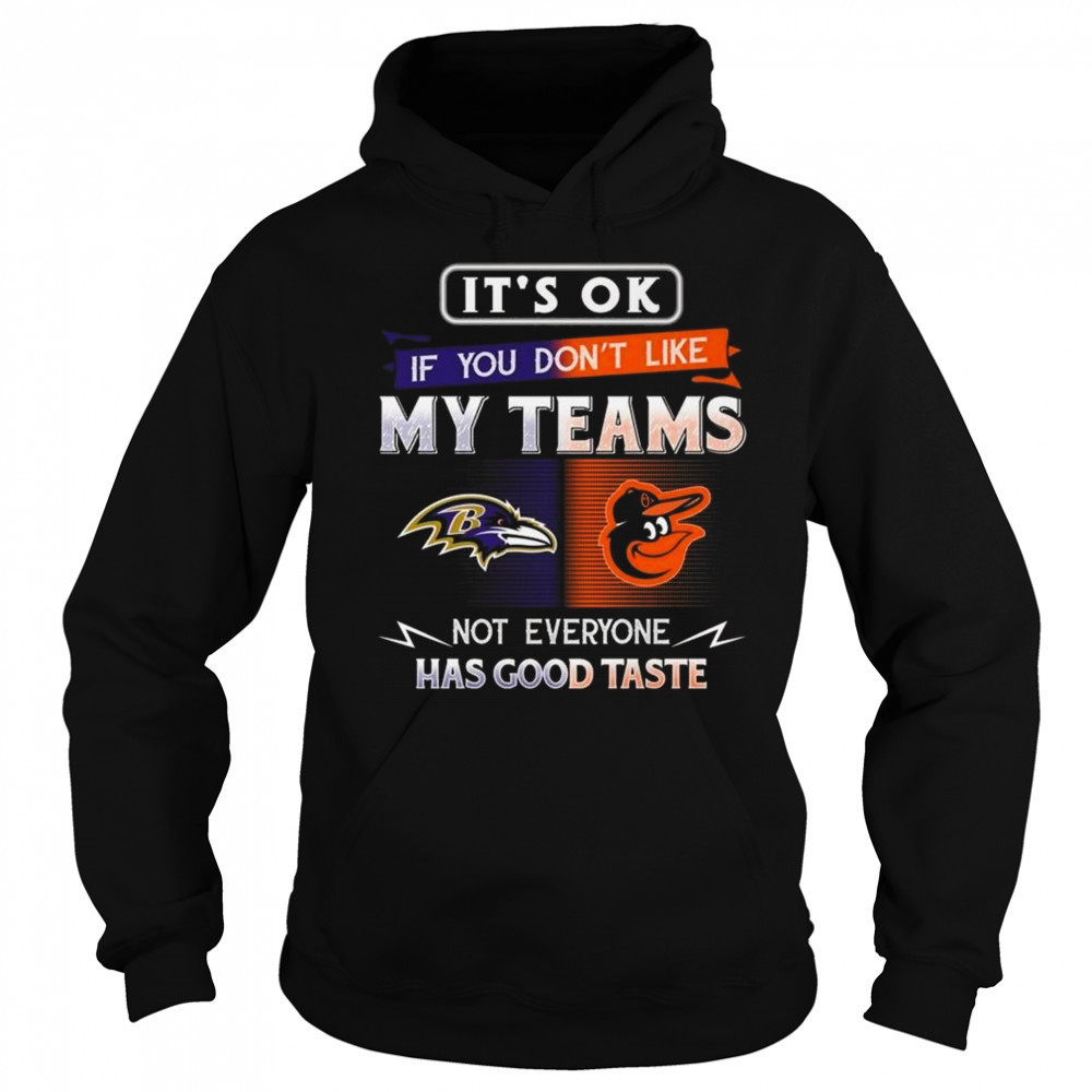 Baltimore Orioles x Baltimore Ravens It’s Ok If You Don’t Like My Team Not Everyone Has Good Taste 2025 Shirt Sweatshirt