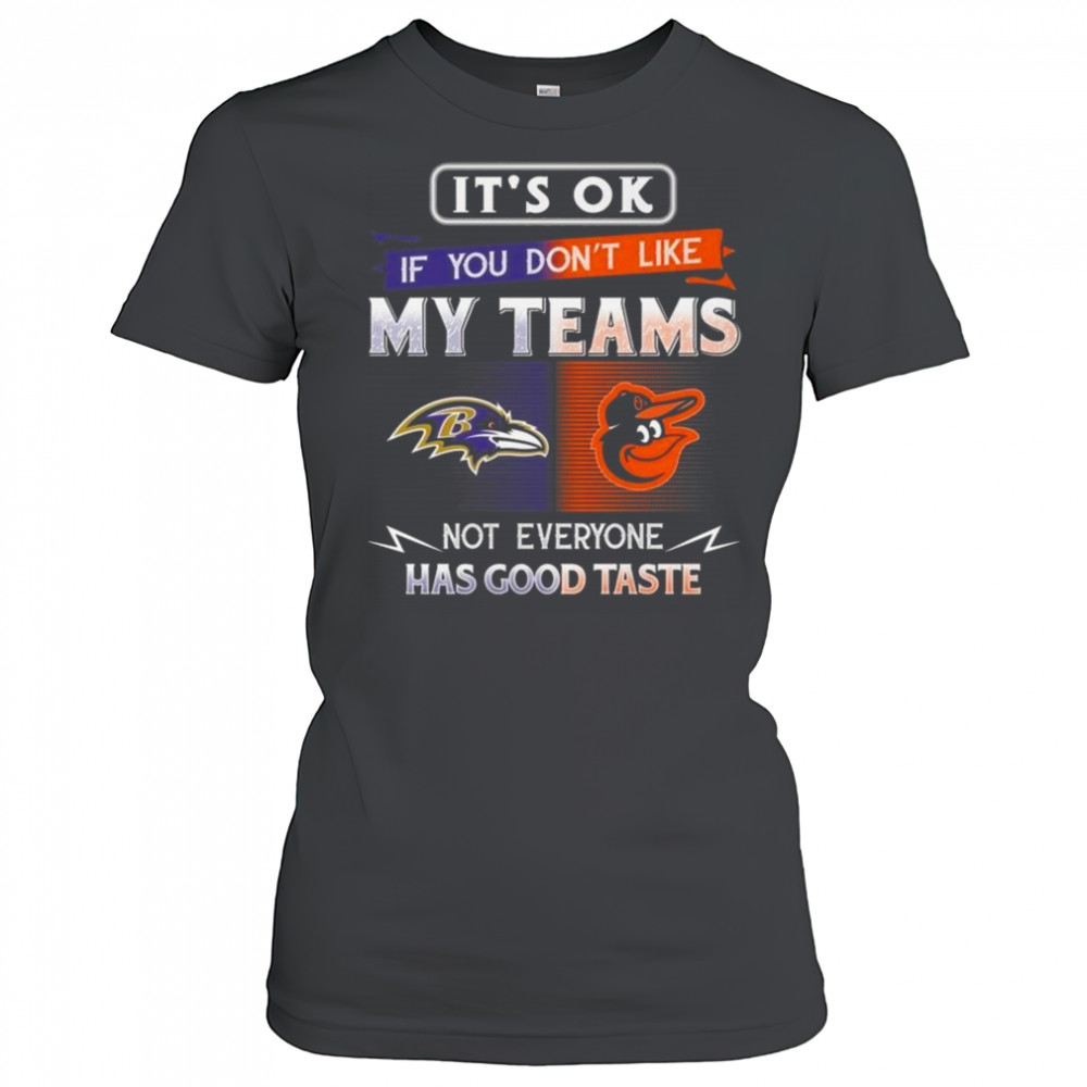 Baltimore Orioles x Baltimore Ravens It’s Ok If You Don’t Like My Team Not Everyone Has Good Taste 2025 Shirt Women's T-shirt