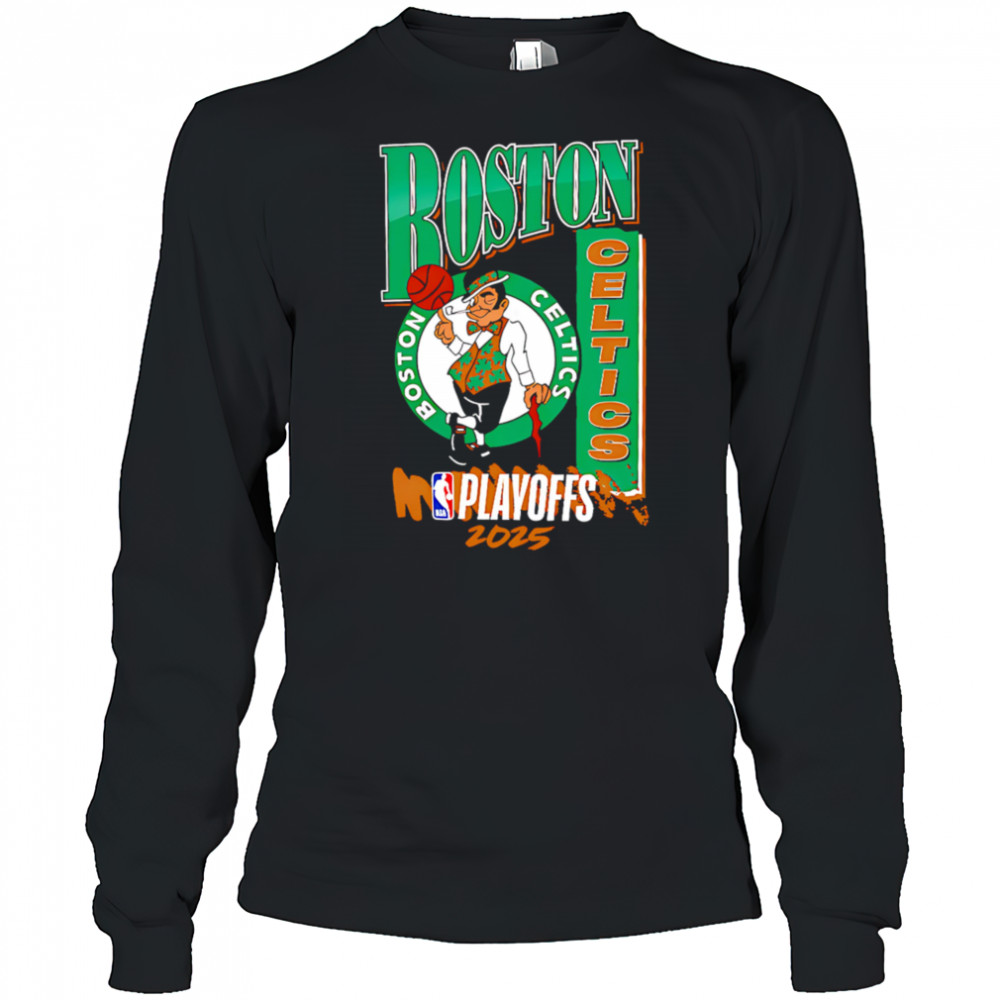 Boston Celtics playoff NBA 2025 shirt Long Sleeved