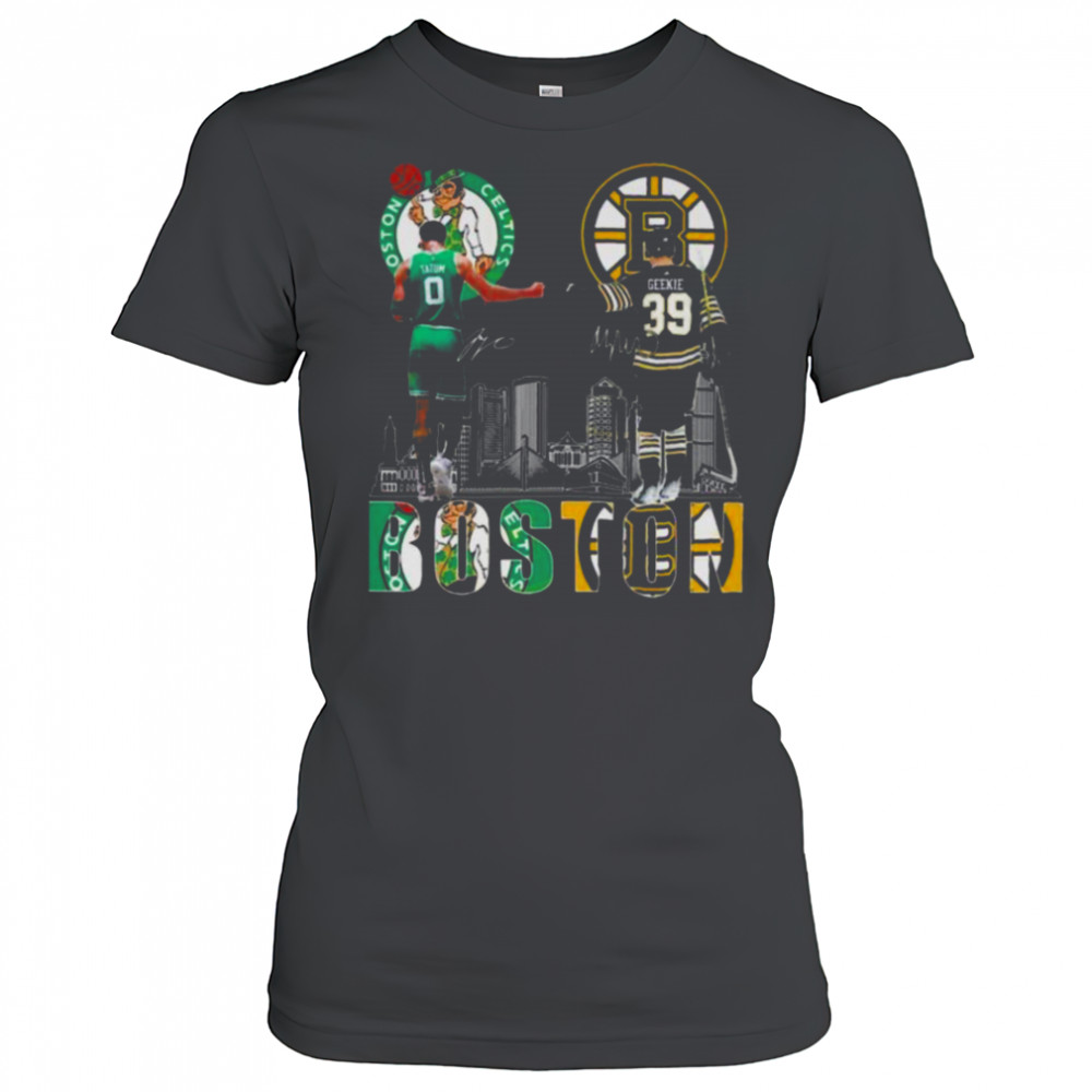Boston Celtics x Boston Bruins Signatures T Shirt Women's T-shirt