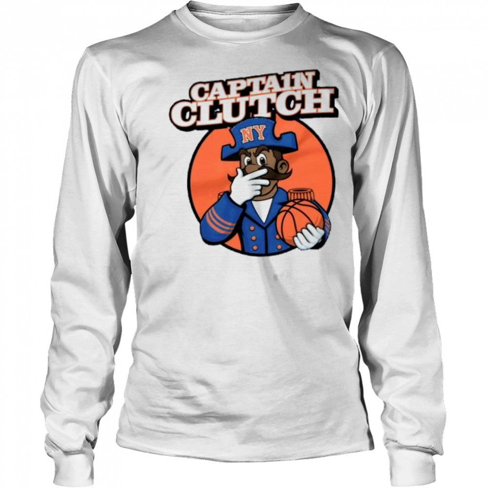 Capta11n clutch Jalen Brunson New York Knicks shirt Long Sleeved
