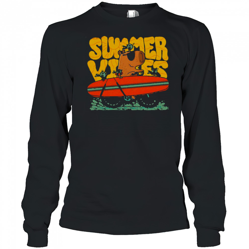 Capy Summer Vibes shirt Long Sleeved