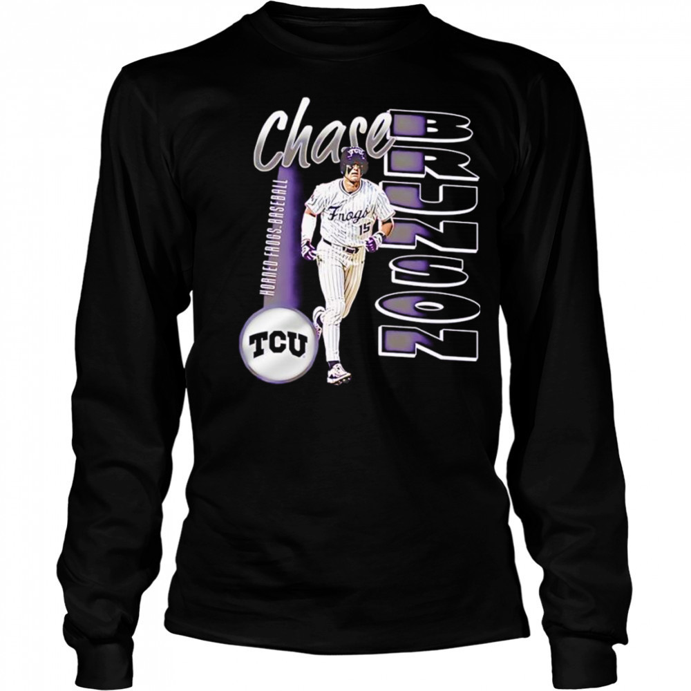 Chase Brunson TCU baseball cartoon shirt Long Sleeved