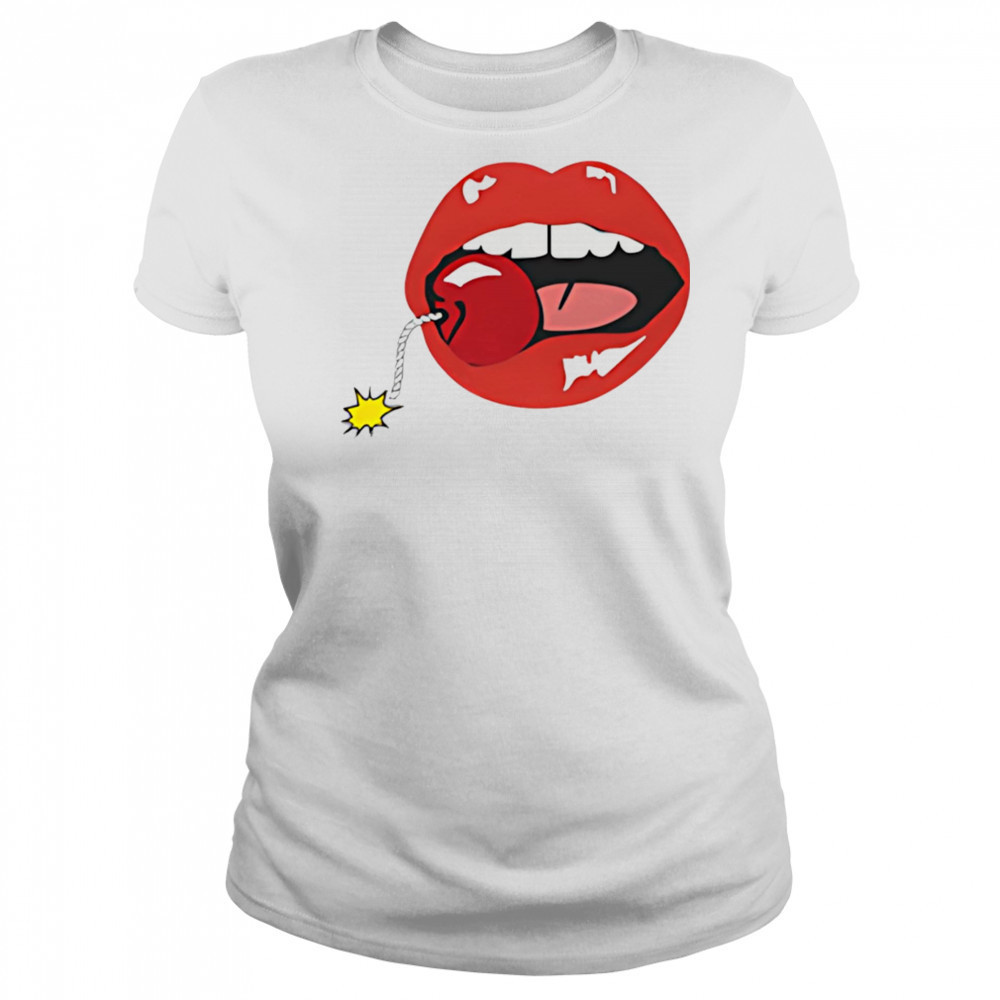 Cherry lips mouth shirt Women's T-shirt