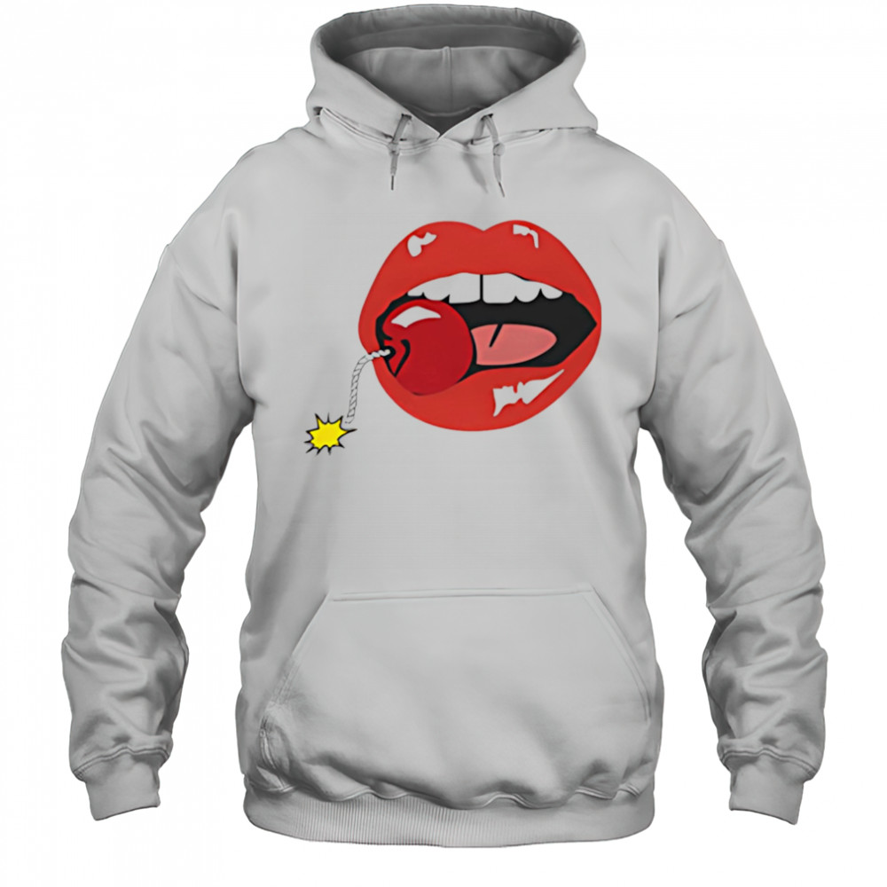 Cherry lips mouth shirt Hoodie