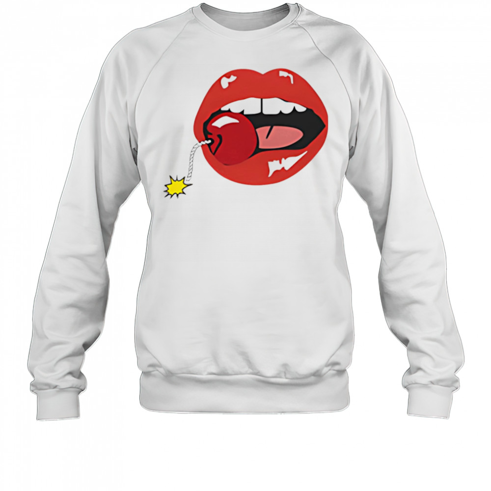 Cherry lips mouth shirt Sweatshirt