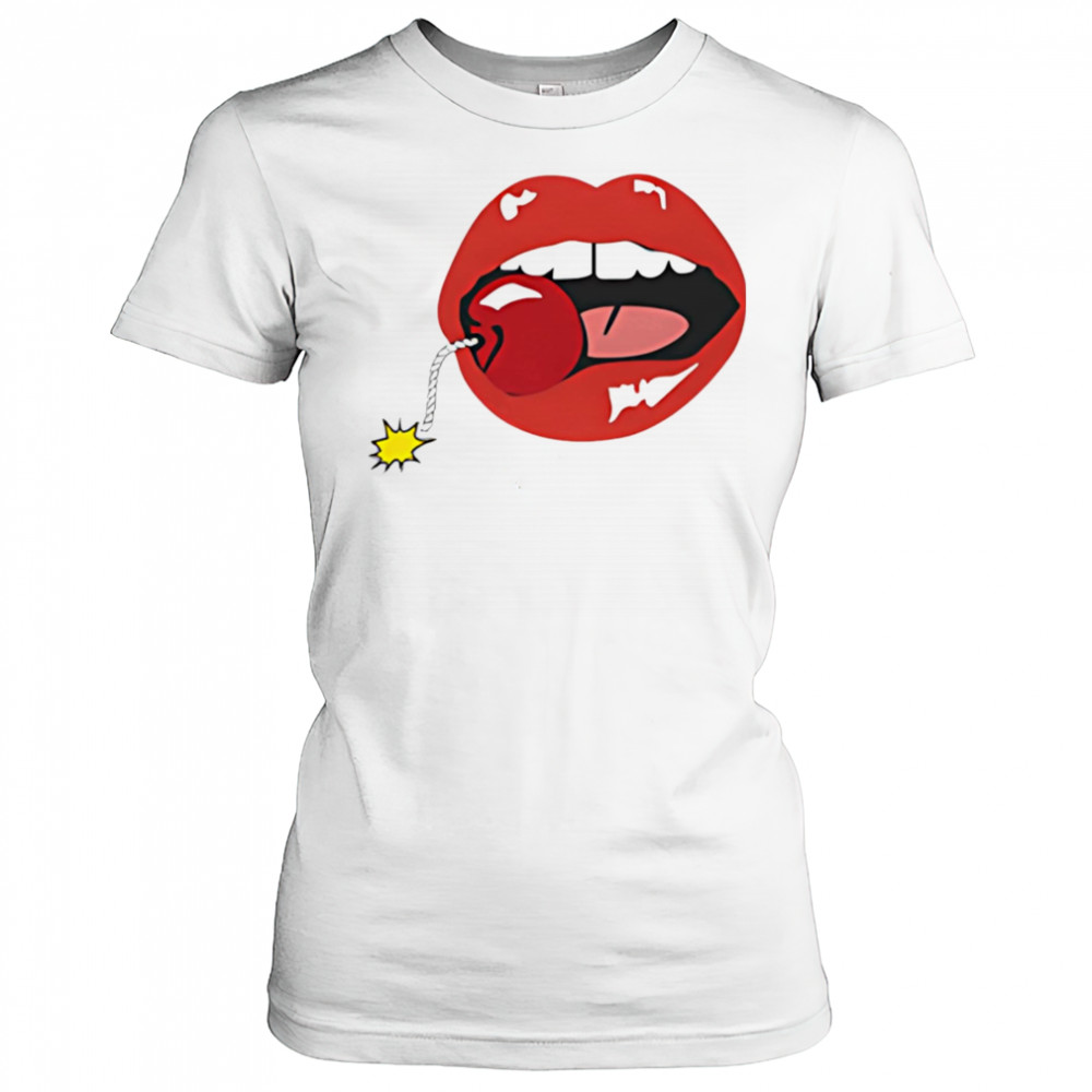 Cherry lips mouth shirt Women's T-shirt