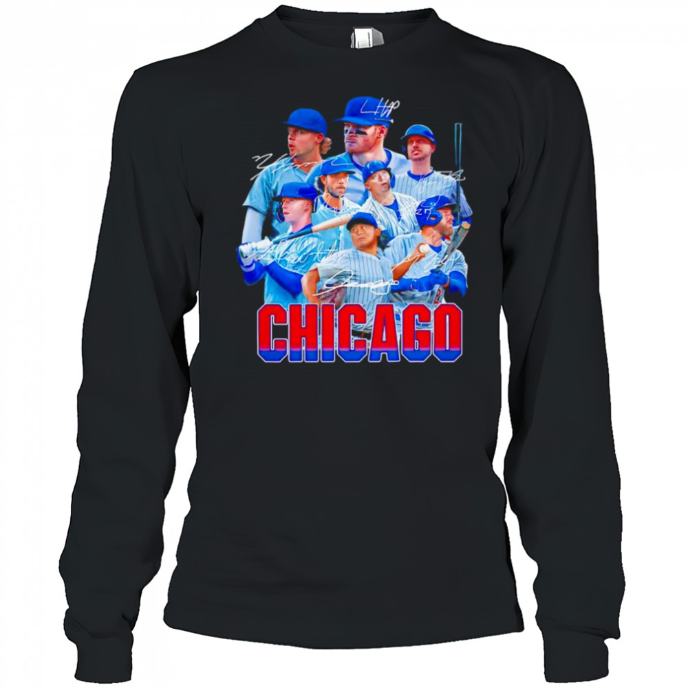Chicago Cubs players signature series shirt Long Sleeved
