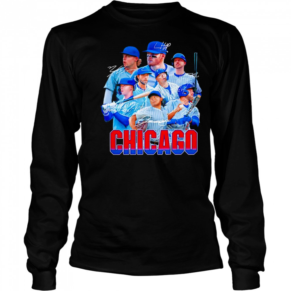 Chicago Cubs players signature series shirt Long Sleeved