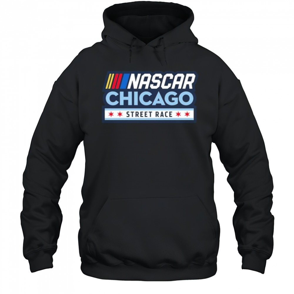 Chicago Street Race NASCAR Black Logo Shirt Hoodie