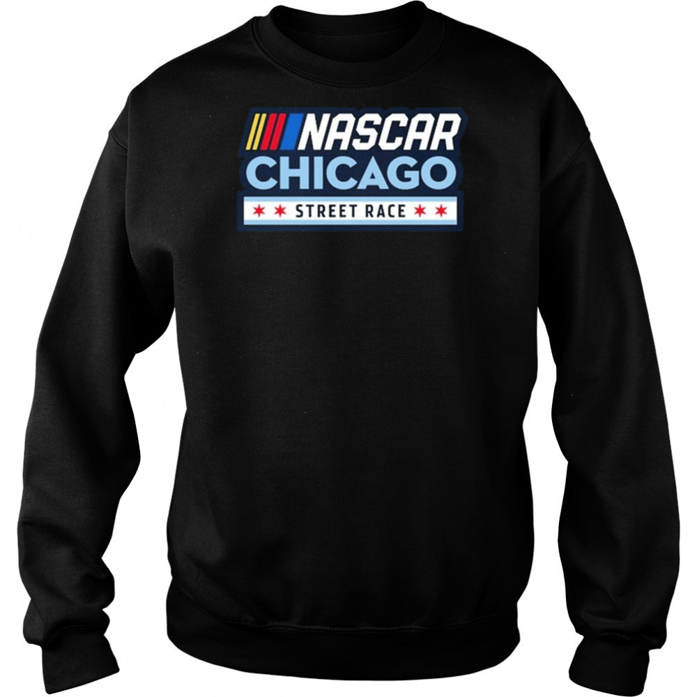 Chicago Street Race NASCAR Black Logo Shirt Hoodie