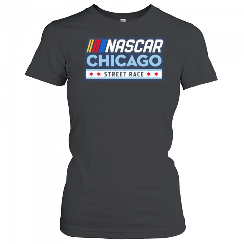 Chicago Street Race NASCAR Black Logo Shirt Women's T-shirt
