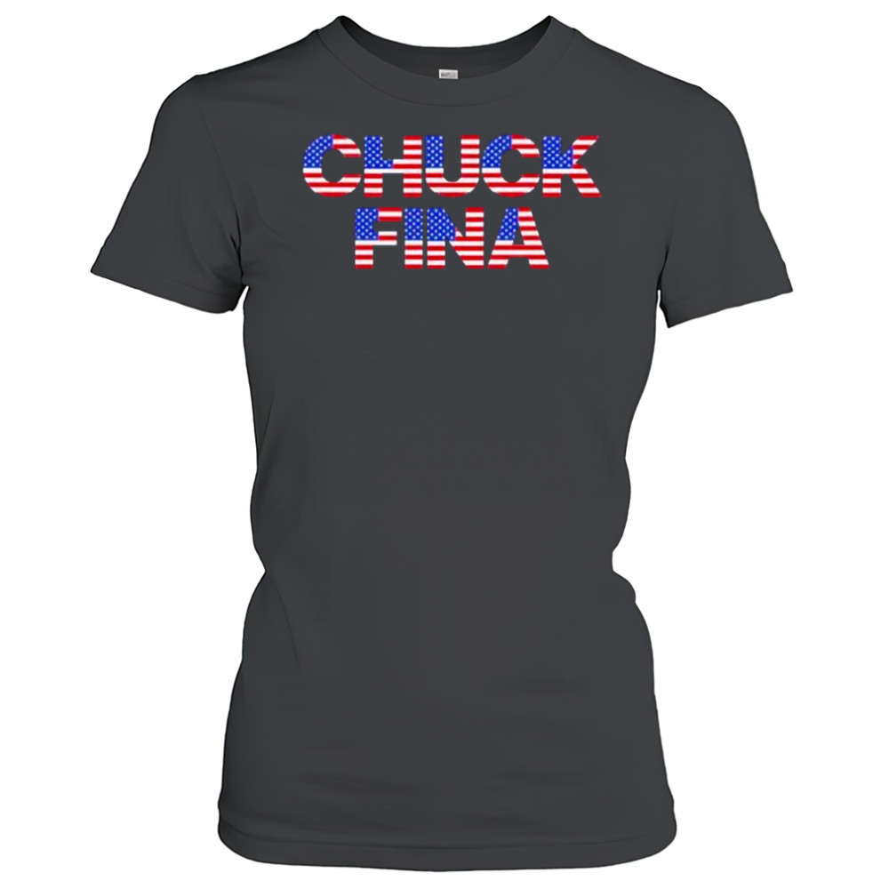 Chuck Fina US flag shirt Women's T-shirt